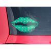 WraptorSkinz Lips Decal 9x5.5 Paper Planes Turquoise