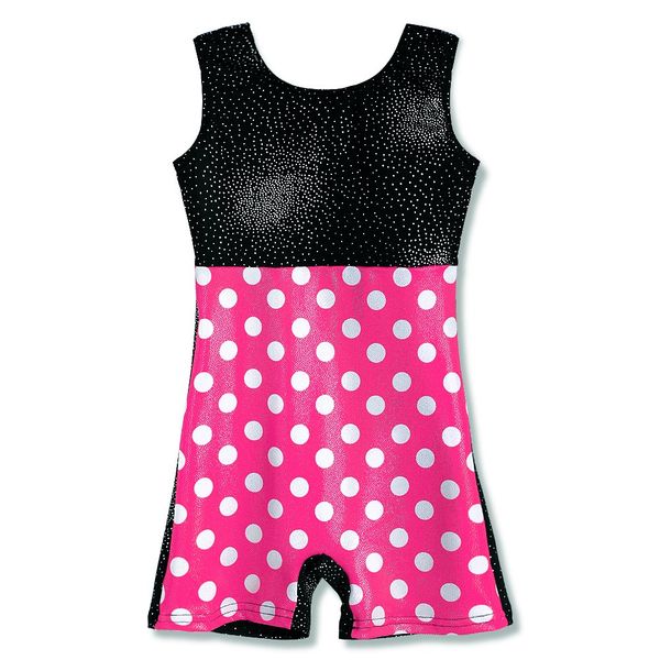 HOZIY Gymnastics Leotards for Toddler Girls With Shorts 2t 3t Biketards Unitards Pink