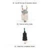 Pressure Switch, Adjustable Diaphragm Type, Long Life Professional Pneumatic Pressure Control Switch for Pump