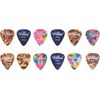 Alice 12 Assorted Colour Celluloid Guitar Picks (0.46mm) Various