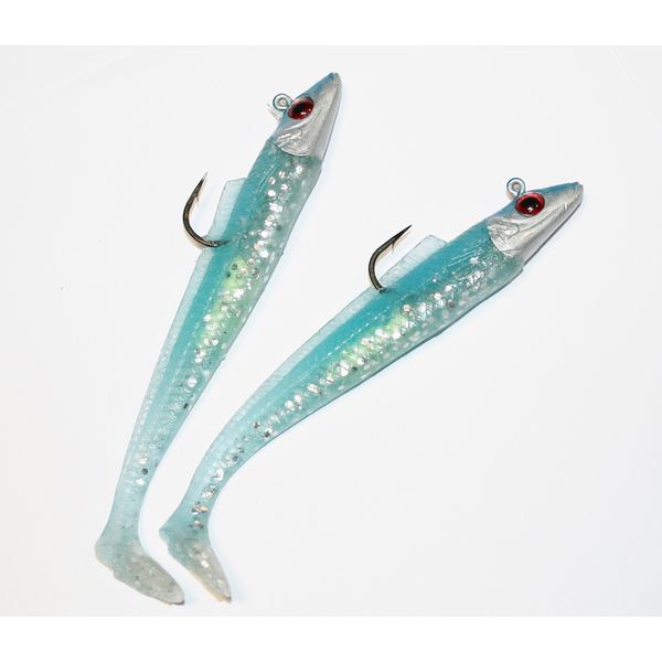 Sidewinder Rattleback Sandeels 4inch - 25grm Blue/Glitter