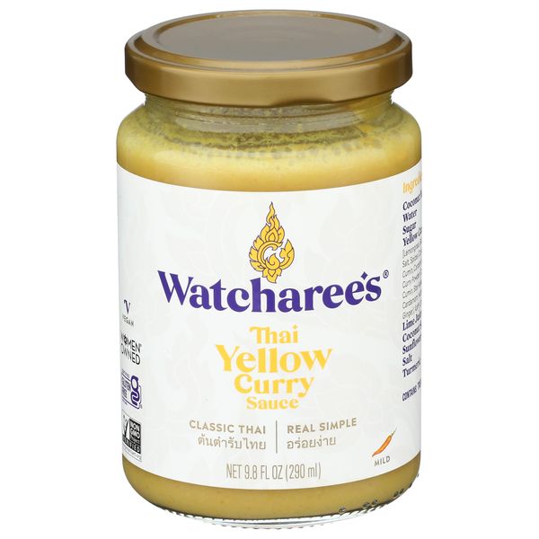 WATCHAREE'S Thai Yellow Curry Sauce | Vegan | Authentic Traditional Thai Recipe