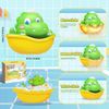 DIYFRETY BABY BATH TOYS LIGHT-UP DINOSAUR BATH BUBBLE MACHINE AUTOMATIC BUBBLE