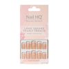 Nail HQ Long Square Pearly French Nails