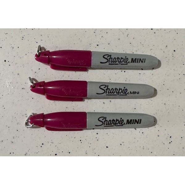 Sharpie 35108 Berry Mini Permanent Markers, Fine Point, 3 each