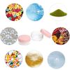 Empty Sample Pots 50Pcs Travel Sample Jar Pots With Lids 10g for Women Cosmetic Containers(Pink)