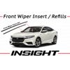 Genuine OEM Honda Insight 2019 - 2022 Wiper Rubber Insert Pair Front Inserts Set