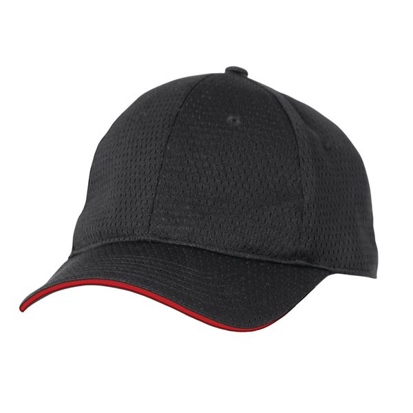 Chef Works Unisex Cool Vent Baseball Cap with Trim, Red, One Size