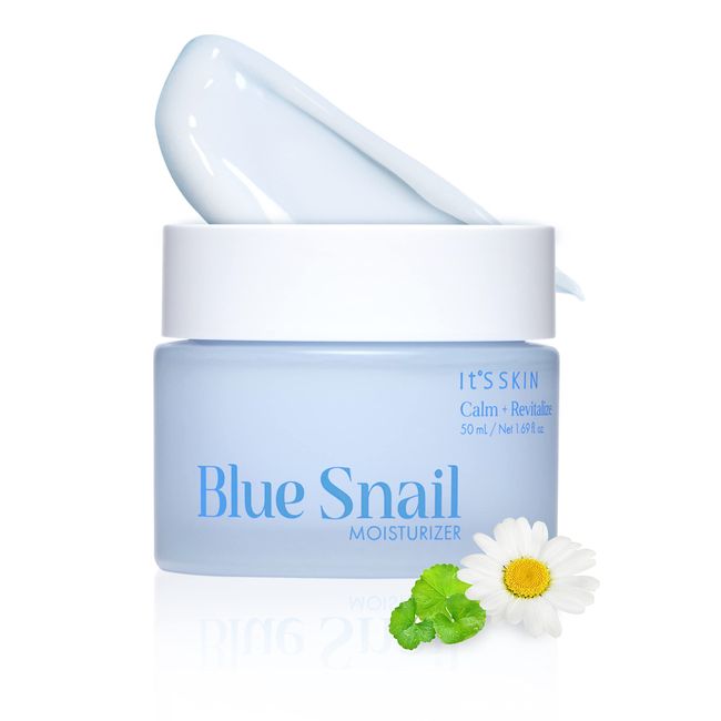 It'S SKIN Blue Snail Cream | Daily Face Moisturizer w/Snail Mucin Essence, Centella Asiatica & Niacinamide | Hydrating Face Cream for Lively Skin | Korean Moisturizer Face Cream 1.69 Fl oz