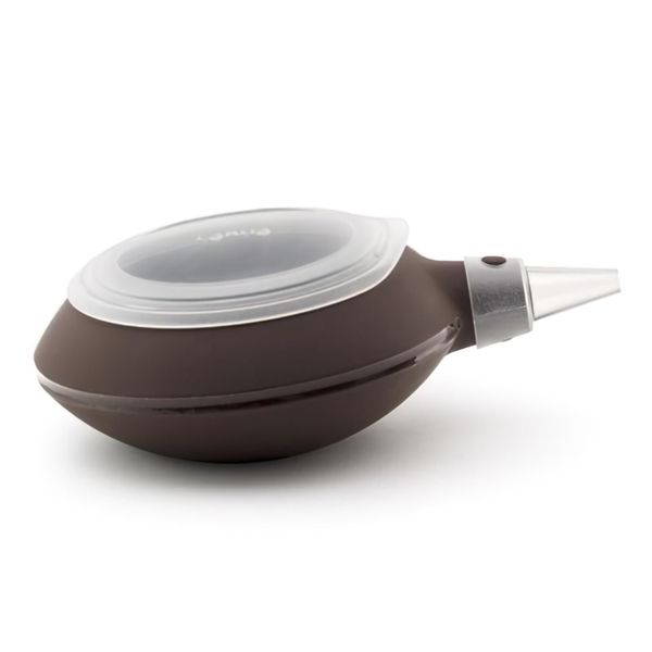 Lékué DeCopen Silicone Kitchen Bottle for Decoration, Four Nozzles, Brown