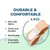 Broken Toe Wraps Hammer Toe Separator Splints Cushioned Bandages 4 pk Natra Cure