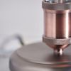 Industrial Style Hall Table Lamp 40W SW - Aged Pewter Material
