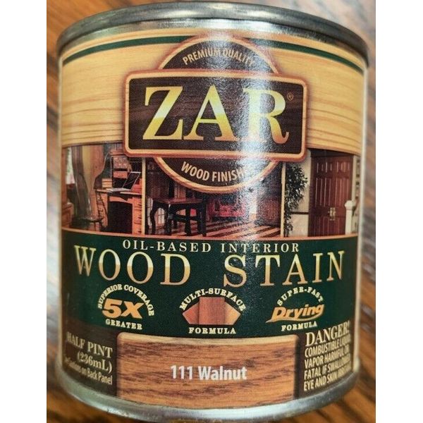 Zar Interior Stain 111 WALNUT   1/2 pint