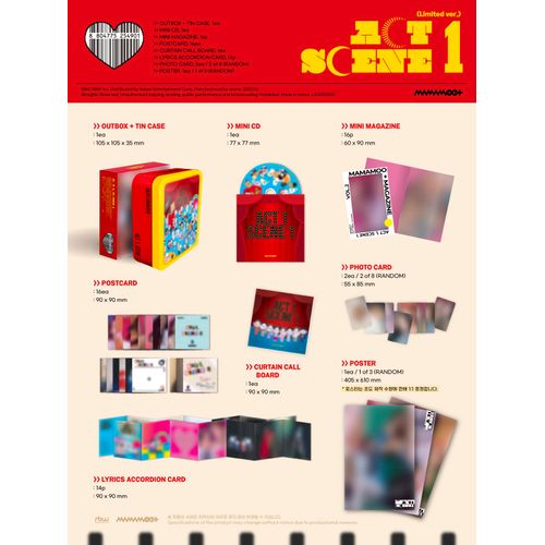 MAMAMOO+ - ACT 1, SCENE 1 [Limited ver.] 1st Single Album+Folded Poster (+ 1 Folded Poster)
