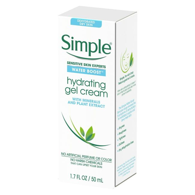 6 PACK - Simple Water Boost Hydrating Gel Cream, Face Moisturizer, 1.7 oz NEW