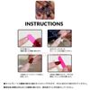 Liberte555 Nail Tip, Leopard Pattern, Gal Long, Gal, Cute, Glitter, 3D, Korea, Multicolor, 8
