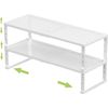 Expandable Adjustable Stackable Kitchen Organizer, Spice Rack,Metal Pantry Stora