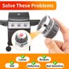 TERGTIRY 2 Pieces New 40255403 Sear Control Knobs Compatible with Weber Genesis 330 Grills 2 inch sear knobs Genesis Series (2012-2014)