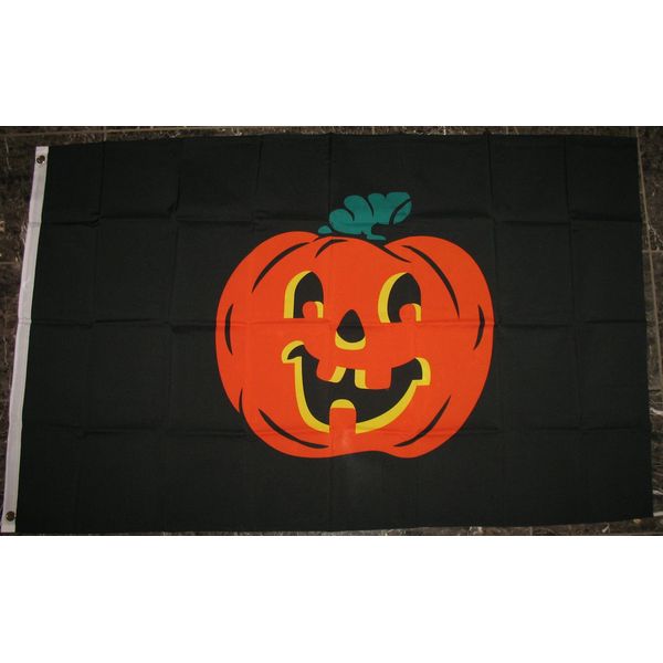 Halloween Pumpkin Flag 3'x5' Carved Jack O Lantern Banner
