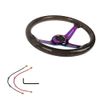 Universal 350mm Deep Dish Vip Black Crystal Bubble Neo Spoke Steering Wheel