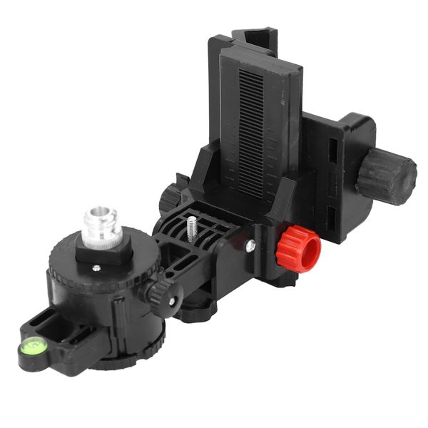 Magnetic Pivoting Base, Multi Functional Fine Tuning Head Adjustable Support Laser Level Adapter with Magnetic Base 360 Degree ABS Material for Wall Ceiling Mounted
