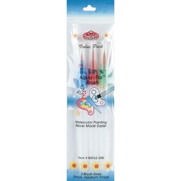 Royal Brush Big Kid's Choice Aqua-Flo Brush Set, Multi-Colour
