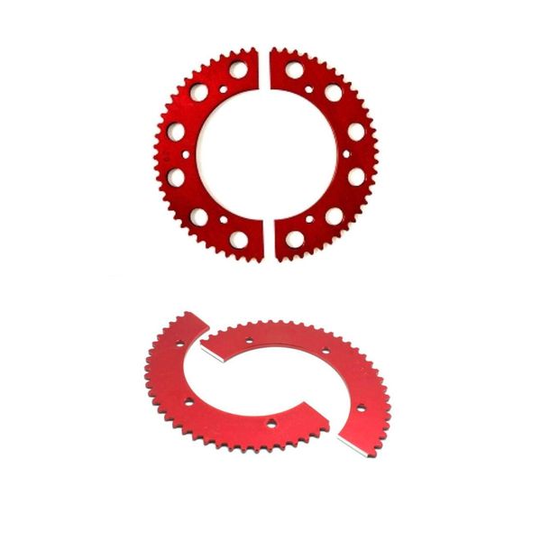 Split Aluminum Sprockets 35 Chain. Multiple sizes (55 Tooth)