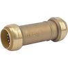 SharkBite 1 Inch Slip Coupling, Push to Connect Brass Plumbing Fitting, PEX