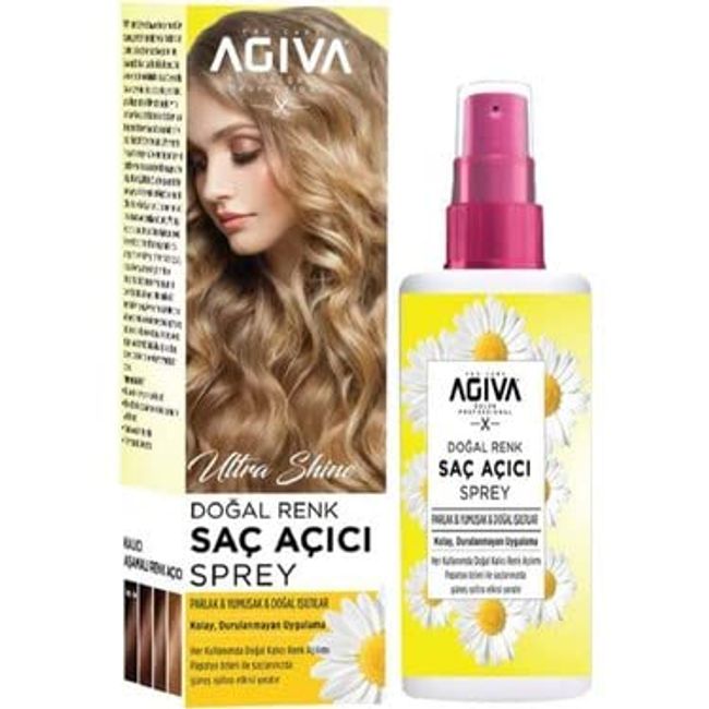 Agiva Ultra Shine Doğal Renk Saç Açıcı Sprey 150ml