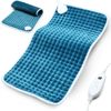 Sable Electric Heated Pad 12 x 24" Fast Heating Pad for Back Neck Pain Relief