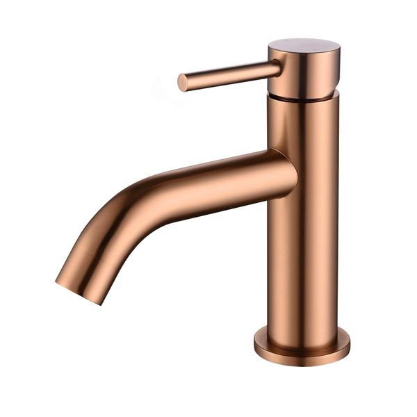 Arissa Brushed Bronze Cloakroom Mono Basin Mixer Tap