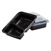 150 Set Meal Prep 30 oz Microwaveable Food Containers With Lid Two Compartment
