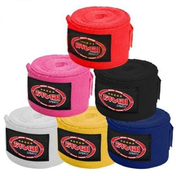 Farabi Boxing Hand Wraps Bandages Inner Wraps Pair (Blue)