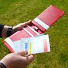 On Par Premium Golf Scorecard Holder - Crocodile, Black/Red