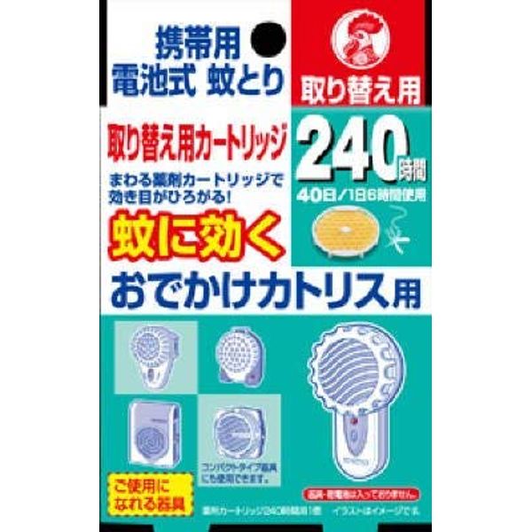 Dai Nippon Pyrethrum Mosquito Repellent Catholis 240 Hour Replacement Cartridge, 1 Pack of 40 (4987115242326)