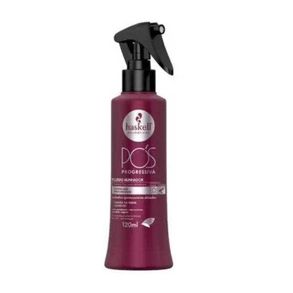 Haskell - Linha Pos Progressiva - Fluido Alinhador 120 Ml - (Post-Hair Straightening Collection - Aligment Fluid 4 Fl Oz)