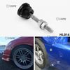 Bonpin Quick Fastener Push Button Hood Pin for Car 4 Piece Set (Silver)