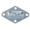 2 Pack 6mm Diamond Eye Plate Tie Down Anchor Ring Stainless Steel A2