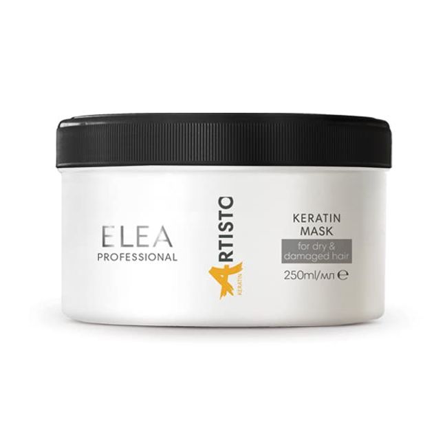 Reparatur Maske für trockenes und strapaziertes Haar mit Keratin Elea Professional Artisto Keratin 250 ml