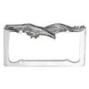 Unique Imports Chrome-Look Plastic License Plate Frames Flying Eagle License Plate