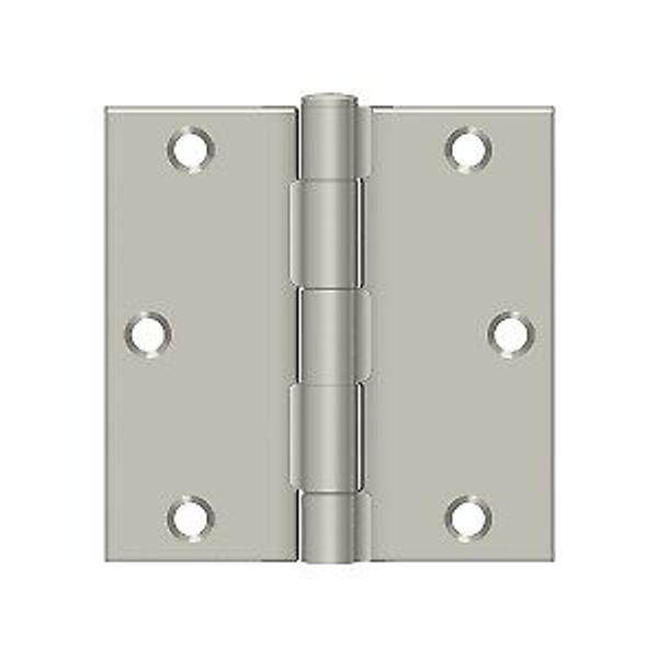 Deltana S35U15-R 3-1/2x3-1/2 Plain Bearing Mortise Door Hinge Nickel