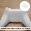 for Xbox One Controller Cover,6PCS Replacement for Xbox Controller Battery Cover,Repair Shell Covers Part for Xboxes One Controllers Back Covers (White)