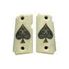 Faux Ivory Spade Kimber Micro 9 Grips