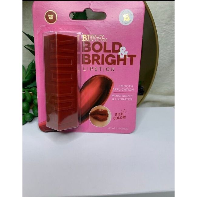 Beauty Intuition Bold Bright Lipstick moisturizes & hydrates RUBY RED