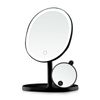 Ovente Lighted Makeup Table Top Mirror 8.5 In 1X10X Black Magnification MOT22B