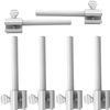 NU-SET 2214-6 Reversible Window Door Bar Lock, White