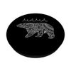 Mandala Mama Bear Adult Coloring Doodle White