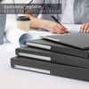 Waytex Elasticated Folder with 3 Flaps Polypropylene 4.5/10 Soft and Opaque A4 - Black 931450 1 Folder