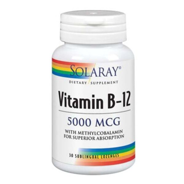 Vitamin B-12 30 Lozenges 5;000 mcg by Solaray