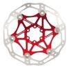 Clarks Cycle Systems CFR-AR02 6-Bolt Floating Disc Brake Rotor, Red, 180mm